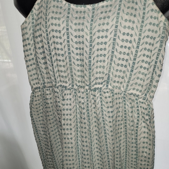 Jessica Simpson Maxi Sundress Eyelet Lace Ruffled Strap sz SMALL boho - Picture 4 of 6